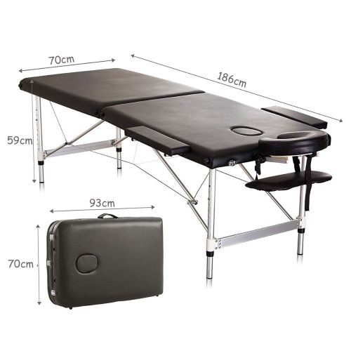Extra Wide Portable Aluminum Massage Bed Foldable Spa Table - View 3 - Tessla Equipment Store